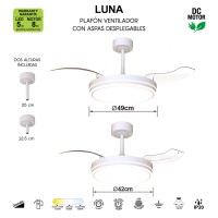 9666 Люстра потолочная-вентилятор LUNA