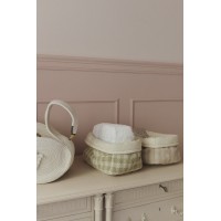 Корзина стеганная Матча 30*20*20