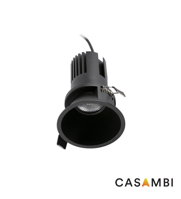 Встраиваемый светильник TULIPA DOWN SIM IP65 15W черный 50° 3000K CRI90 CASAMBI
