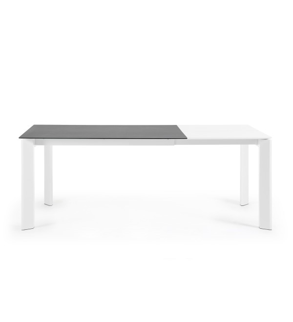 Стол Atta 140 (200) x90 белый керамический