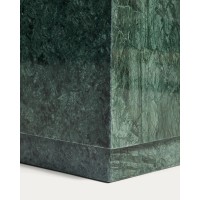 Приставной столик Sorein из зеленого мрамора 40 x 40 см