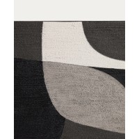 Абстрактная черно-белая картина Onure, 45 x 180 см