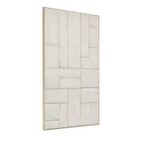 Klis Картина из белого льна с геометрическими фигурами, 120 х 200