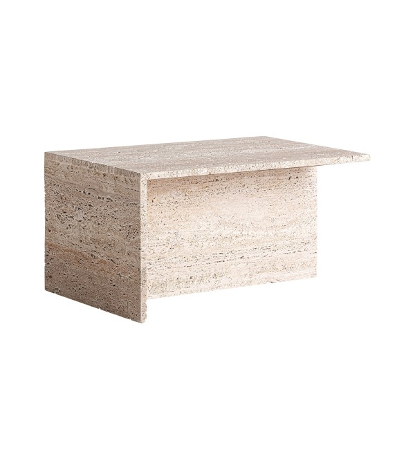 Журнальный столик Theuville из травертина 50x40