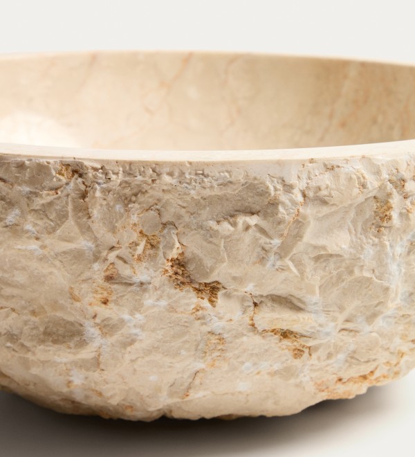 Раковина Orvane из бежевого мрамора Ø 40 см