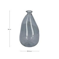 Ваза Lhad 36 cm синее стекло