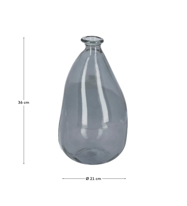 Ваза Lhad 36 cm синее стекло