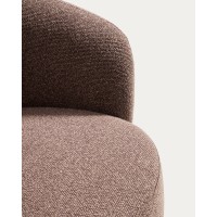 Поворотное кресло Odenia из коричневого микробукле