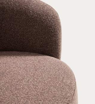 Поворотное кресло Odenia из коричневого микробукле
