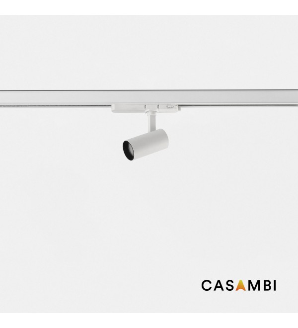 Трековый светильник Fost Белый Ø50 15W 20° 3000K CRI90 Casambi