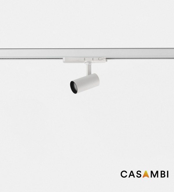 Трековый светильник Fost Белый Ø50 15W 20° 3000K CRI90 Casambi