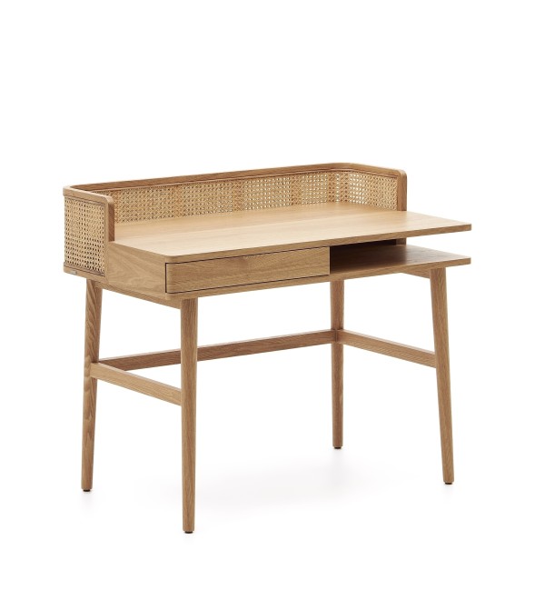 Araxi Письменный стол из массива ясеня и ротанга 105 x 62 см