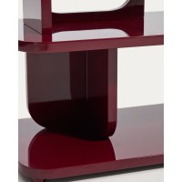 Полка Aduma из МДФ, покрытого лаком бордового цвета с глянцевой отделкой, 100 x 65 см