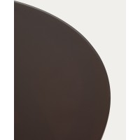 Уличный стол Erice из алюминия и закаленного стекла коричневого цвета, 180 x 90 см