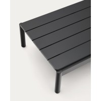 Журнальный столик Sorells из серого алюминия 57 x 91 см