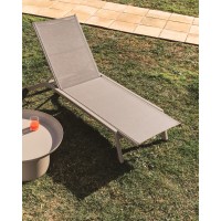 Шезлонг Capraia из бежевого алюминия