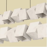 Люстра Cubic золотой металл