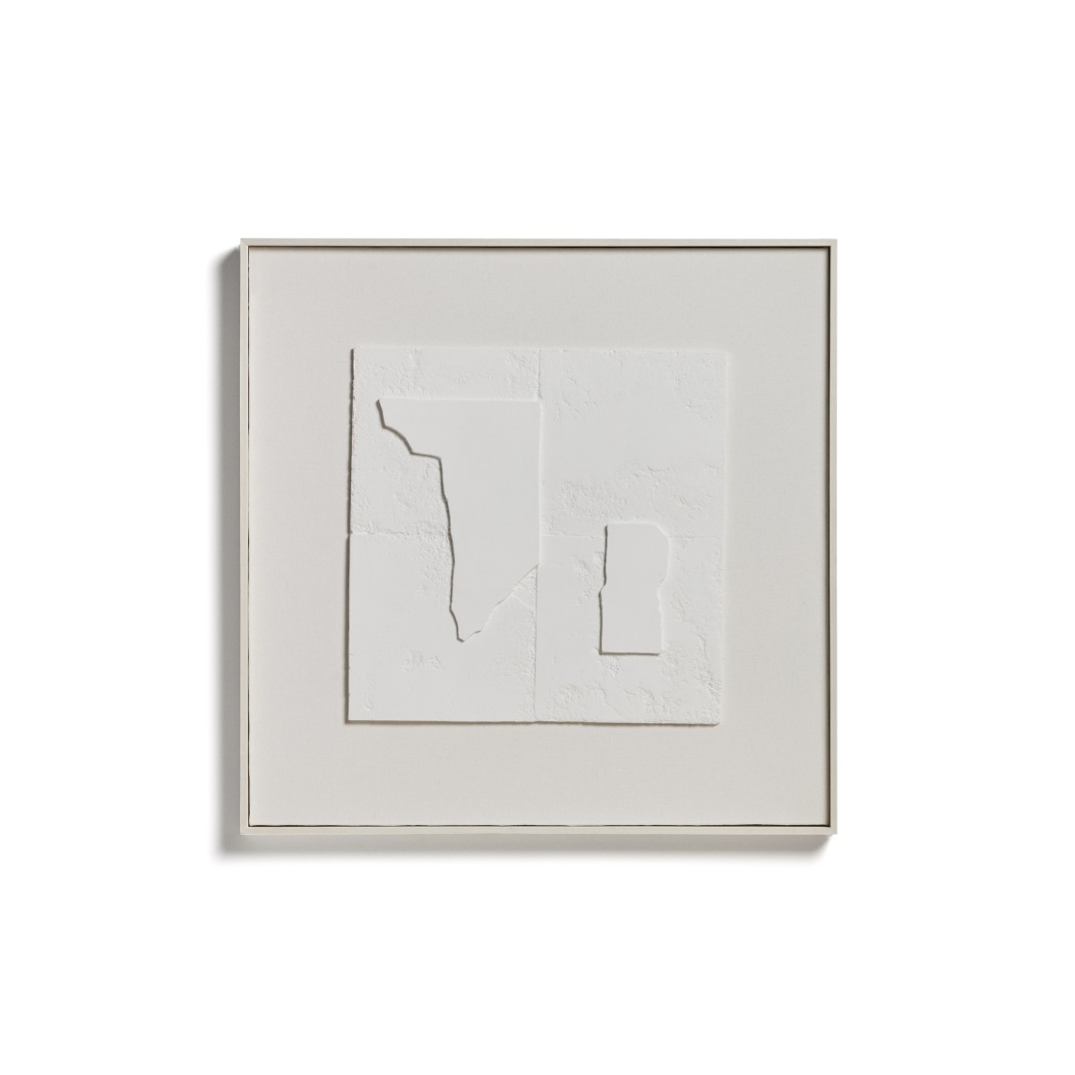 Абстрактная картина Gadir белого цвета, 80 x 80 см