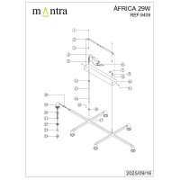 9409 Люстра подвесная MANTRA AFRICA