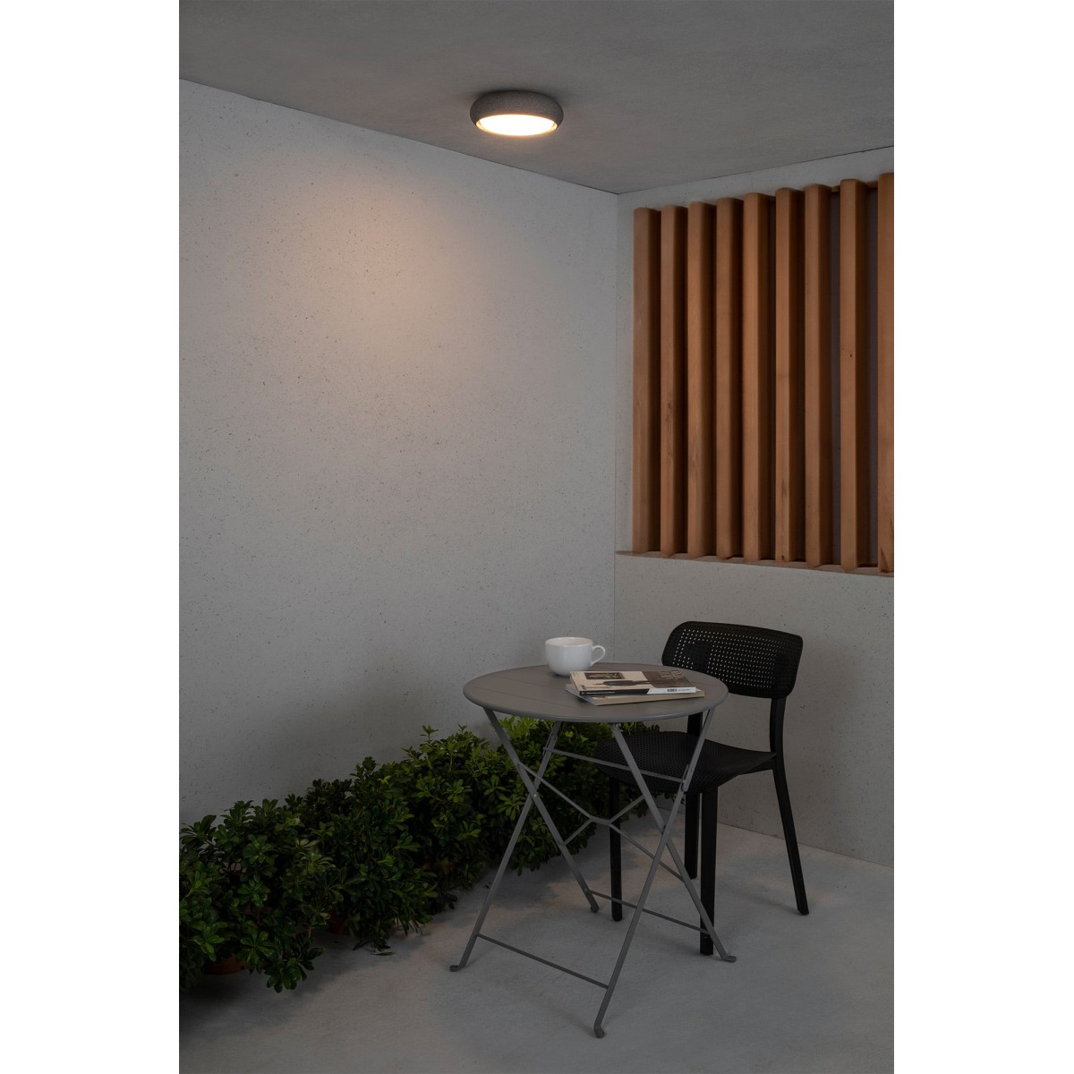 Потолочный светильник Anga 240 темно-серого цвета LED 18W 2700K