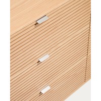 Комод Norlen с 6 ящиками из натурального шпона дуба, 120 x 75 см