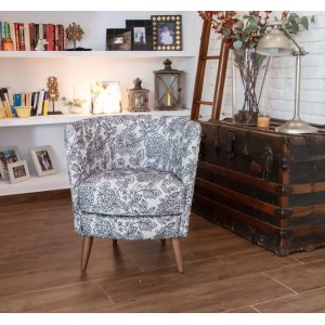 Кресло Peque Wood Legs ткань ALBERO 02 (S.5)