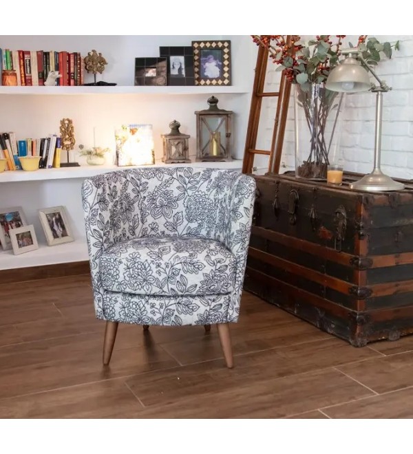 Кресло Peque Wood Legs ткань ALBERO 02 (S.5)