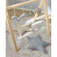 Подушка Noor в форме звезды синяя 44 x 30 см