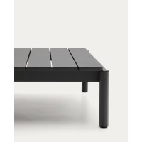Журнальный столик Sorells из серого алюминия 89 x 91 см