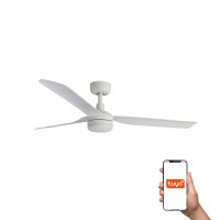 Потолочный вентилятор PUNT Ш1300MM белый 3 PALAS LED 18W TUYA