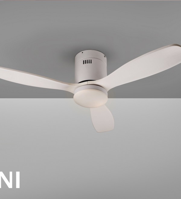 Siroco MINI Потолочный вентилятор с освещением DIMABLE белый