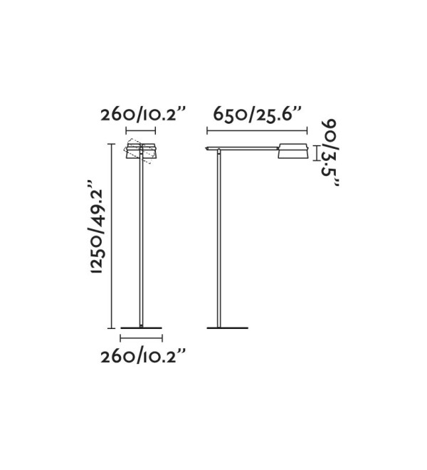 Торшер Loop ясень LED 6W 2700K