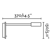 JULIET USB C Chrome настенная лампа с ридером LED 3W 3000K
