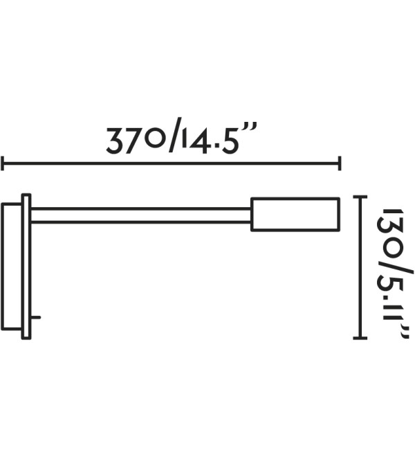 JULIET USB C Chrome настенная лампа с ридером LED 3W 3000K