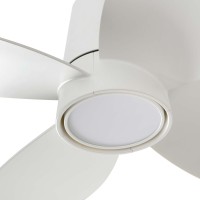 Потолочный вентилятор KLOVER S Ш800MM белый 4P 18W LED CCT DIM TUYA