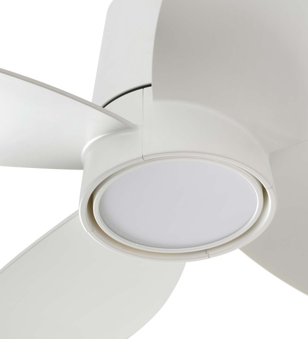 Потолочный вентилятор KLOVER S Ш800MM белый 4P 18W LED CCT DIM TUYA