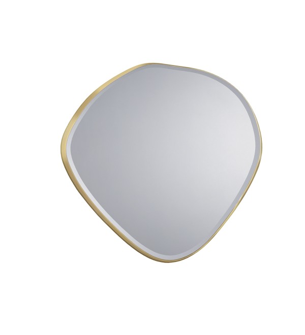 Зеркало овальное Mimo 114X110 золотое