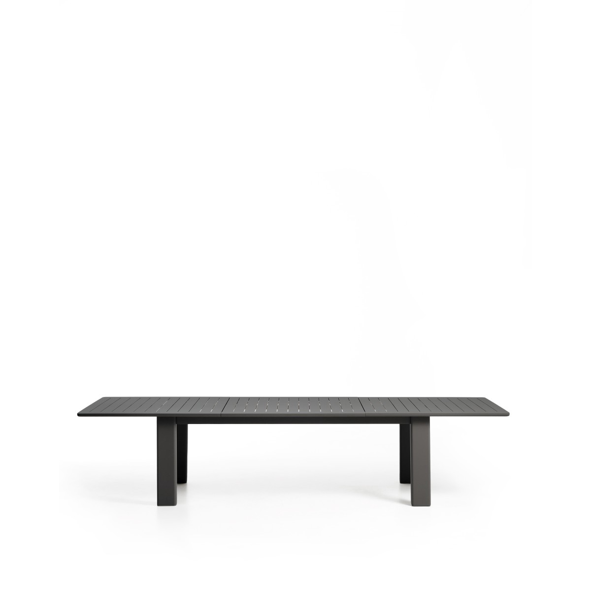 Раздвижной уличный стол Livorno из графитового алюминия, 233(350) x 100 см