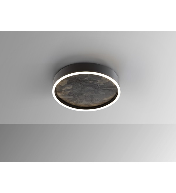 Потолочный светильник Stone CCT- черный LED 40D
