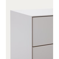 Vedrana Тумбочка прикроватная 2 ящика белый лак 60 x 55 см