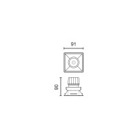 Модуль Podium DOA белый 15° 3000K CRI97 Casambi