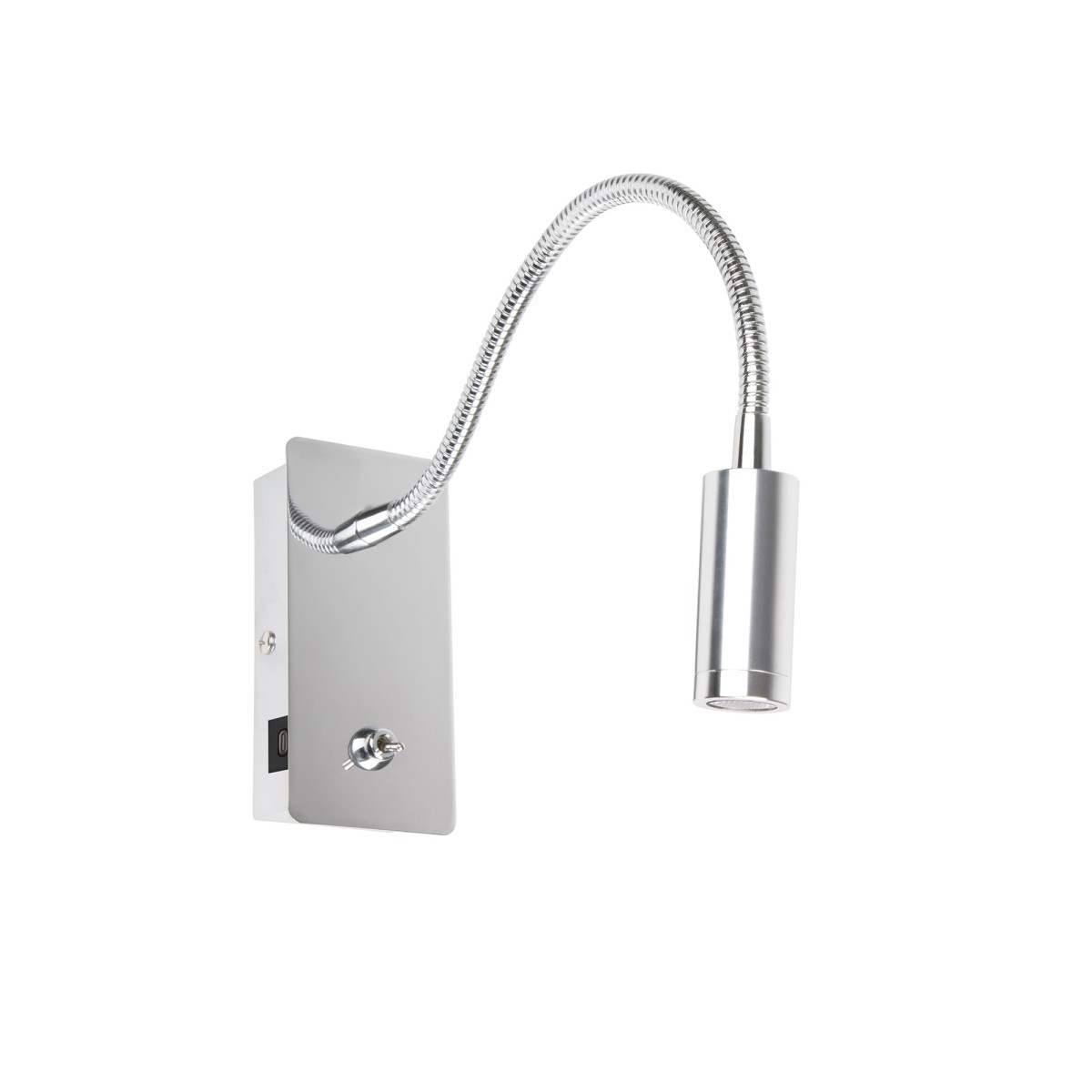 JULIET USB C Chrome настенная лампа с ридером LED 3W 3000K