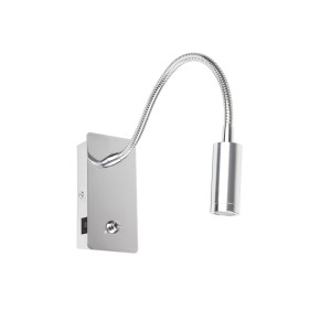 JULIET USB C Chrome настенная лампа с ридером LED 3W 3000K
