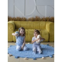 Хлопковый ковер Lillaland COLORFUL BLUE D140
