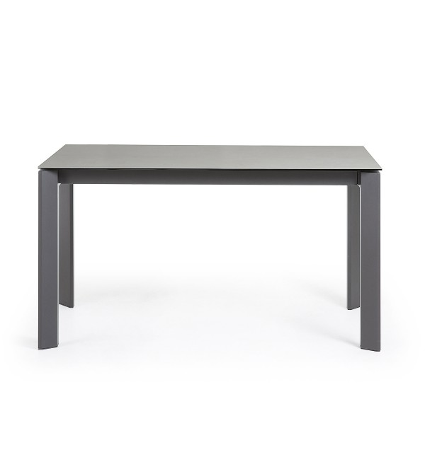Стол Atta 140 (200) x90 антрацит, серый, керамика