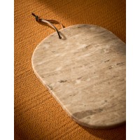 Сервировочная доска Nolvet  из мрамора бежевого цвета 30 x 23 см