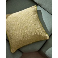 Чехол для подушки Brisella из жаккарда зелёного цвета 45 x 45 см