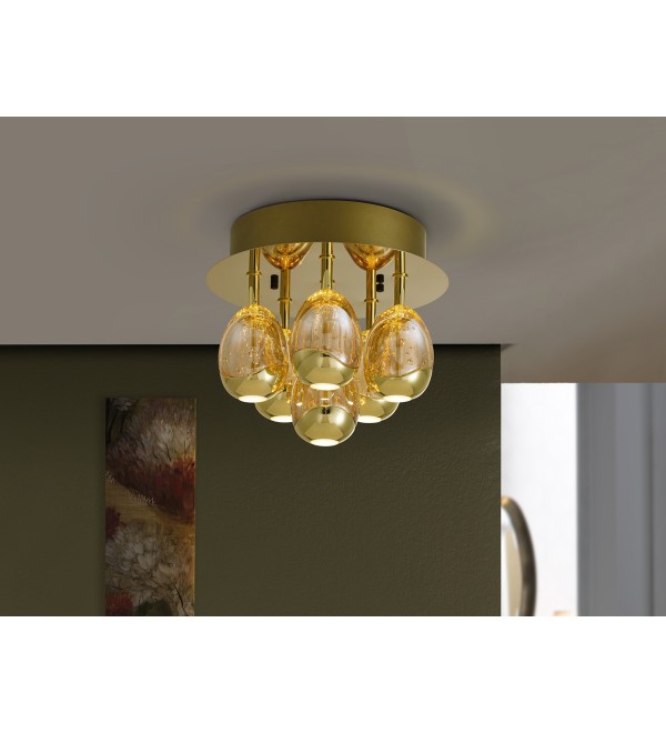 Потолочный светильник Rocio 6L золотой DIMABLE