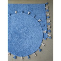 Хлопковый ковер Lillaland COLORFUL BLUE D140