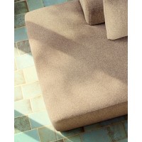 Трехместный диван Blok из коричневой синели, 290 см